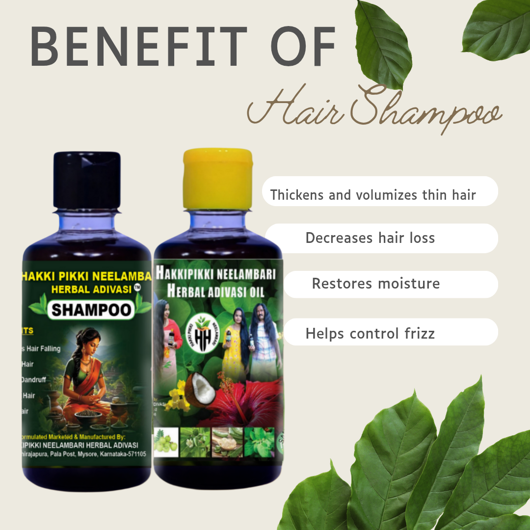 500ml hair oil +500ml shampoo combo