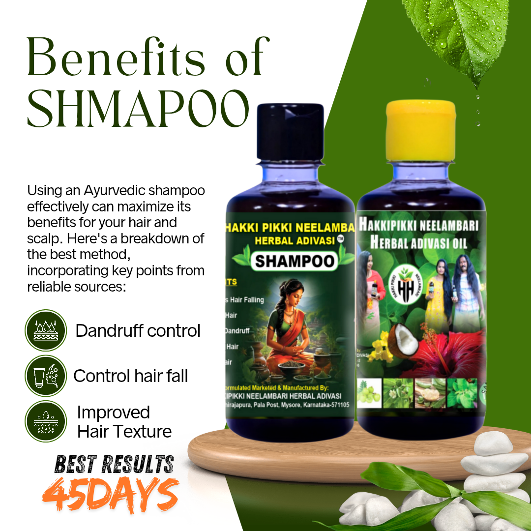 500ml hair oil +500ml shampoo combo